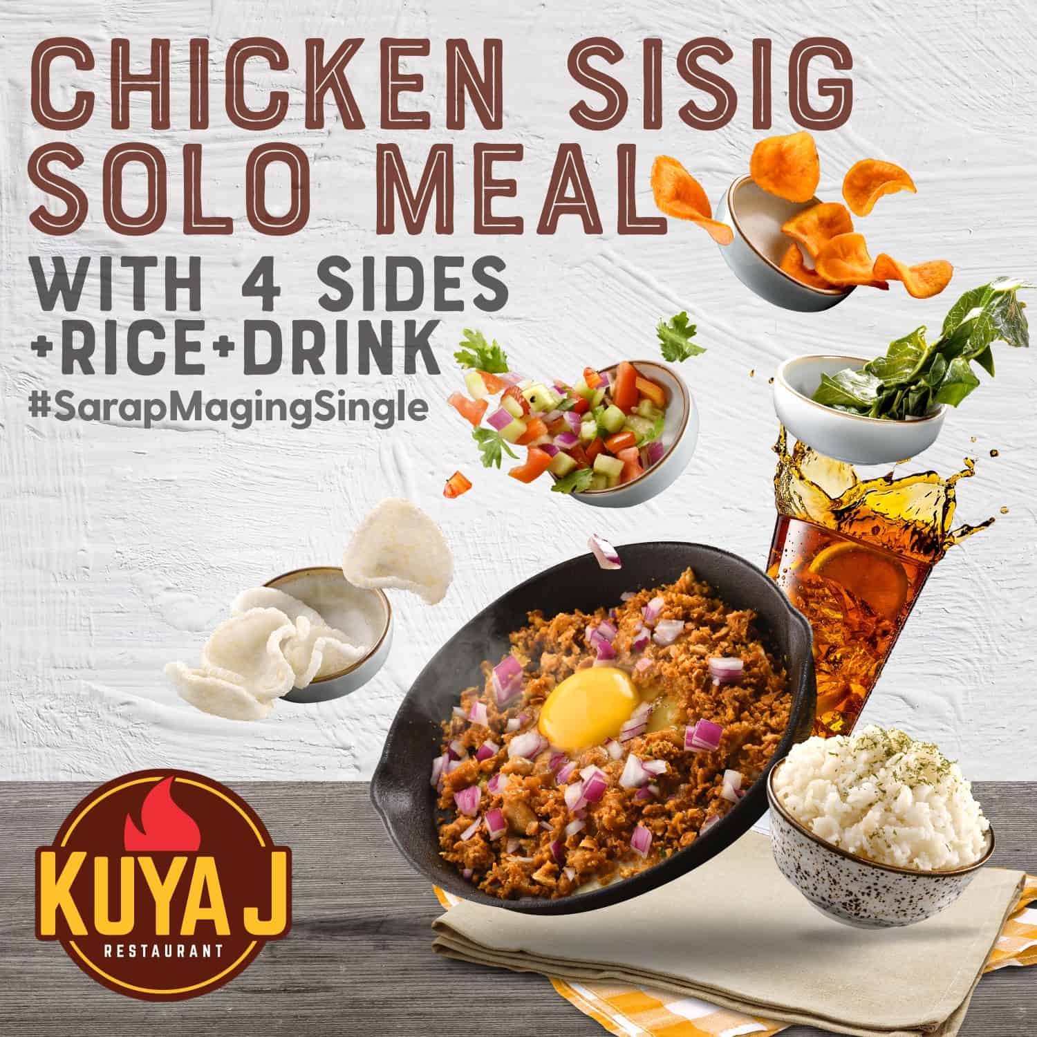Delicious Sisig on KuyaJ Menu Philippines