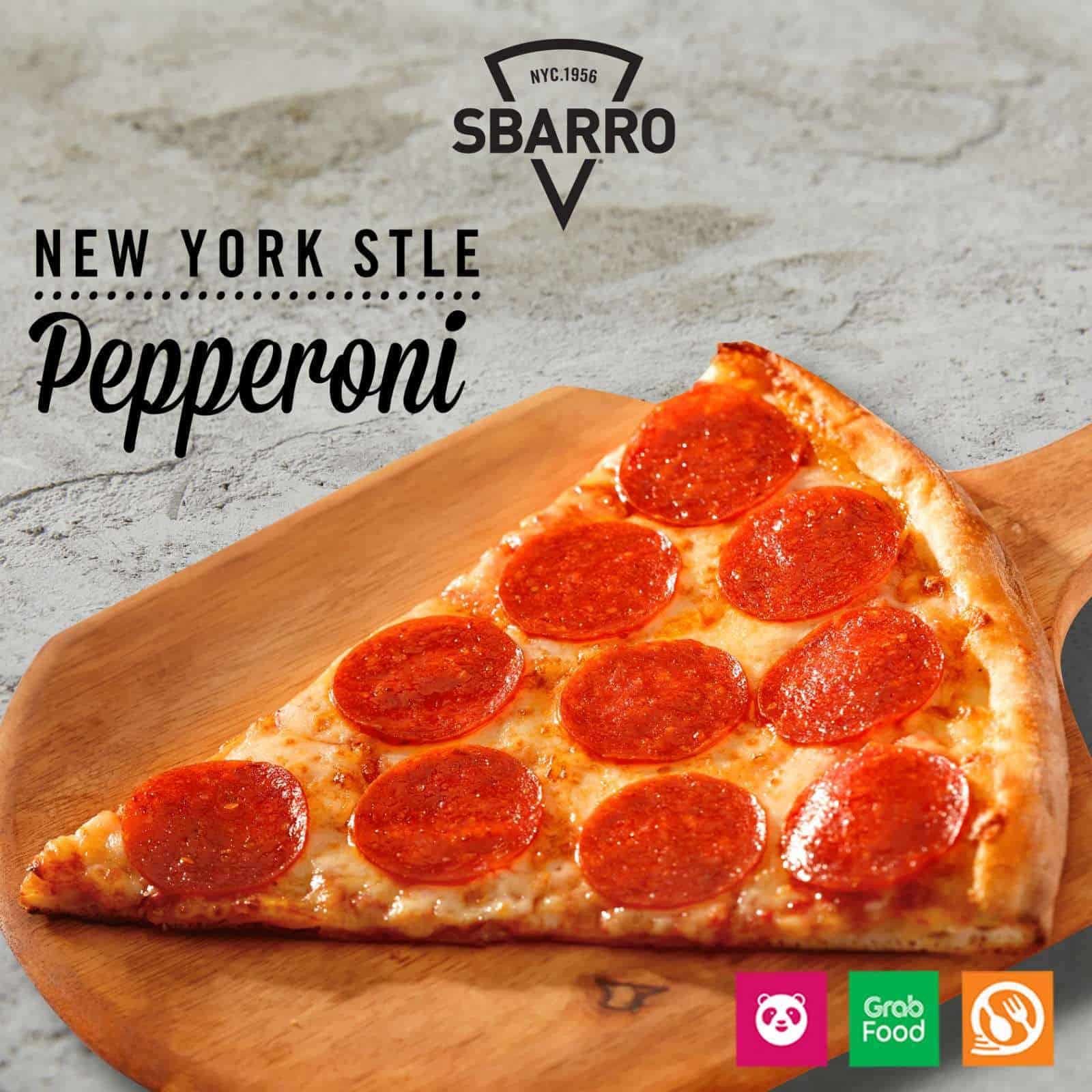 New York Style Pizza on Sbarro Menu Philippines