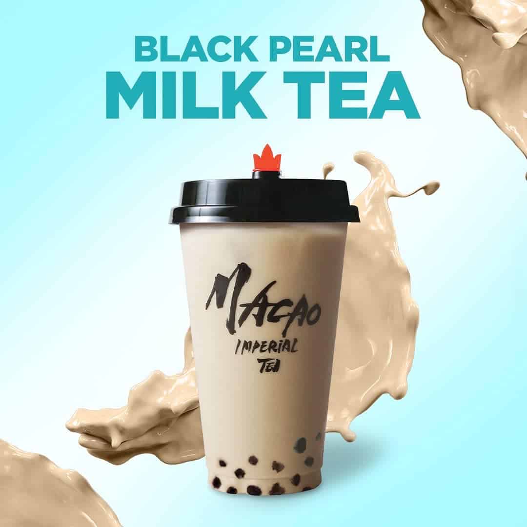 Refreshing Black Pearl Milk Tea on Macao Imperial Tea Menu Philippines