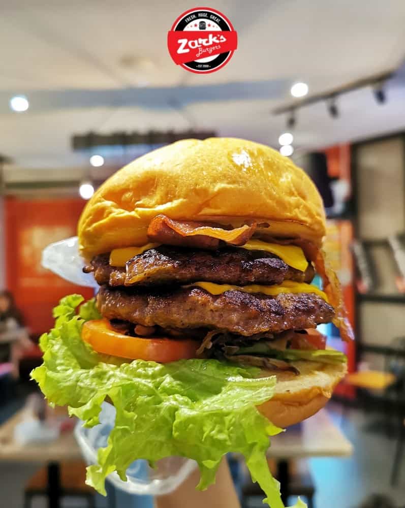Tasty Burger on Zarks Burger Menu Philippines