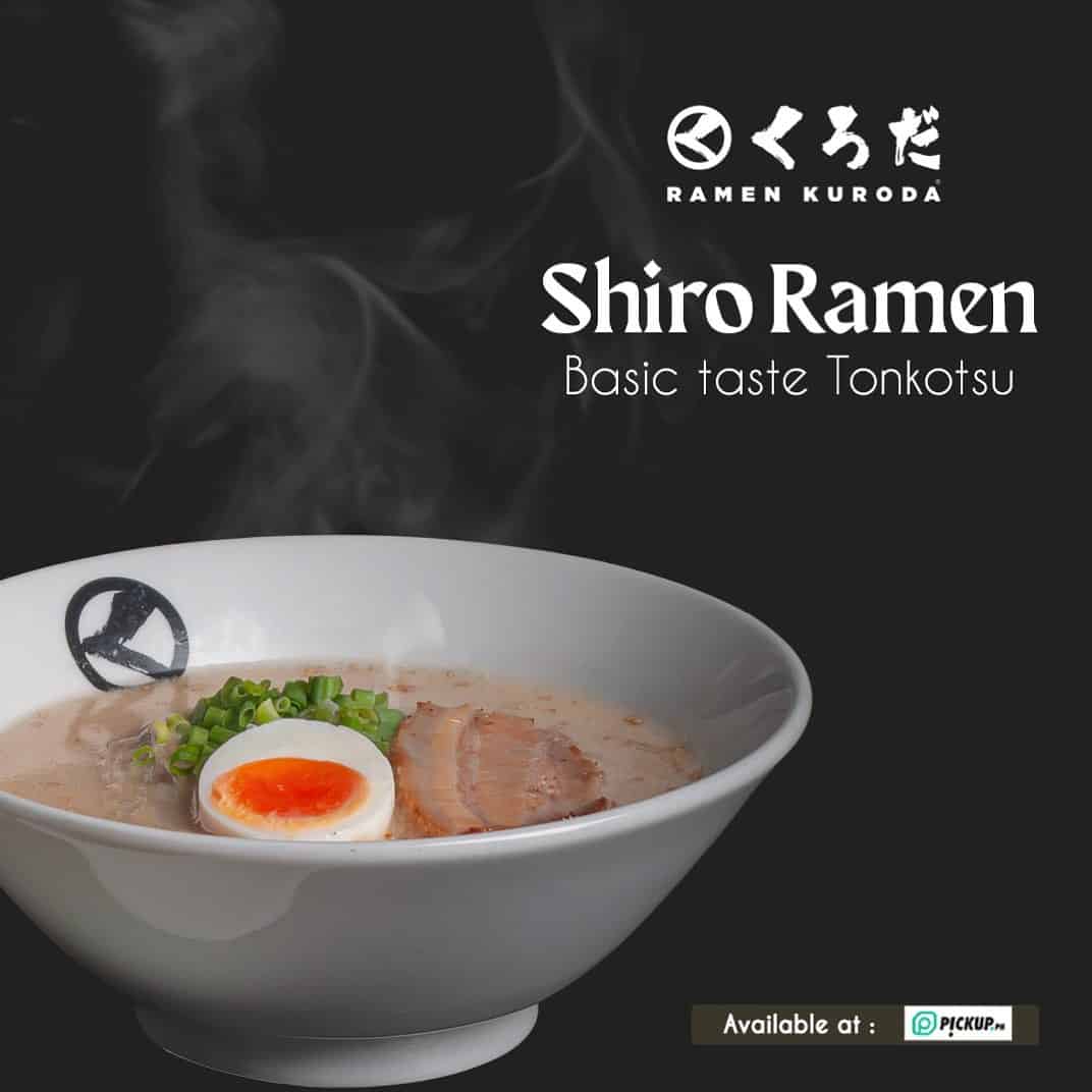 Tasty Shiro Ramen on Ramen Kuroda Menu Philippines