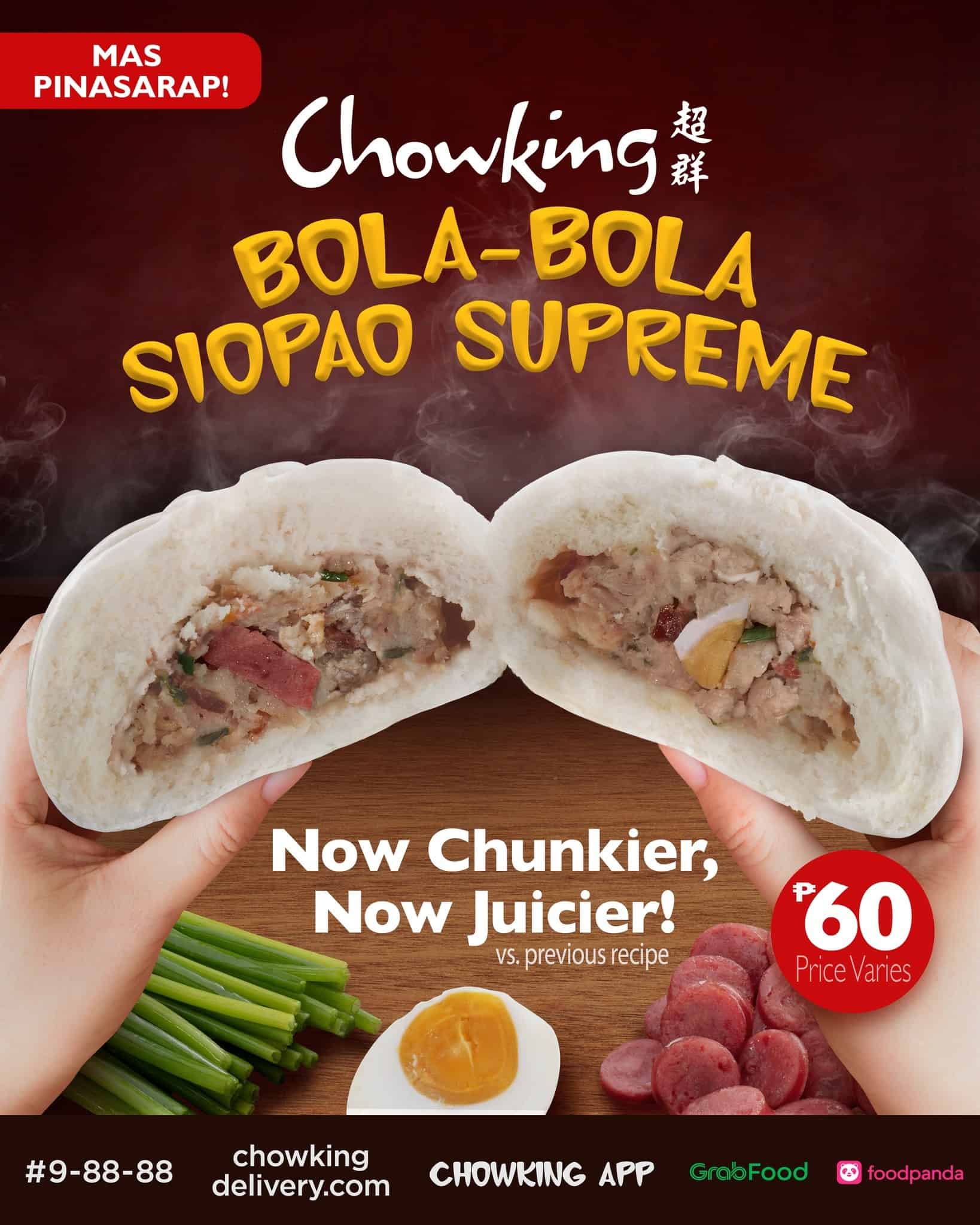 Tasty Soipao on Chowking Menu Philippines