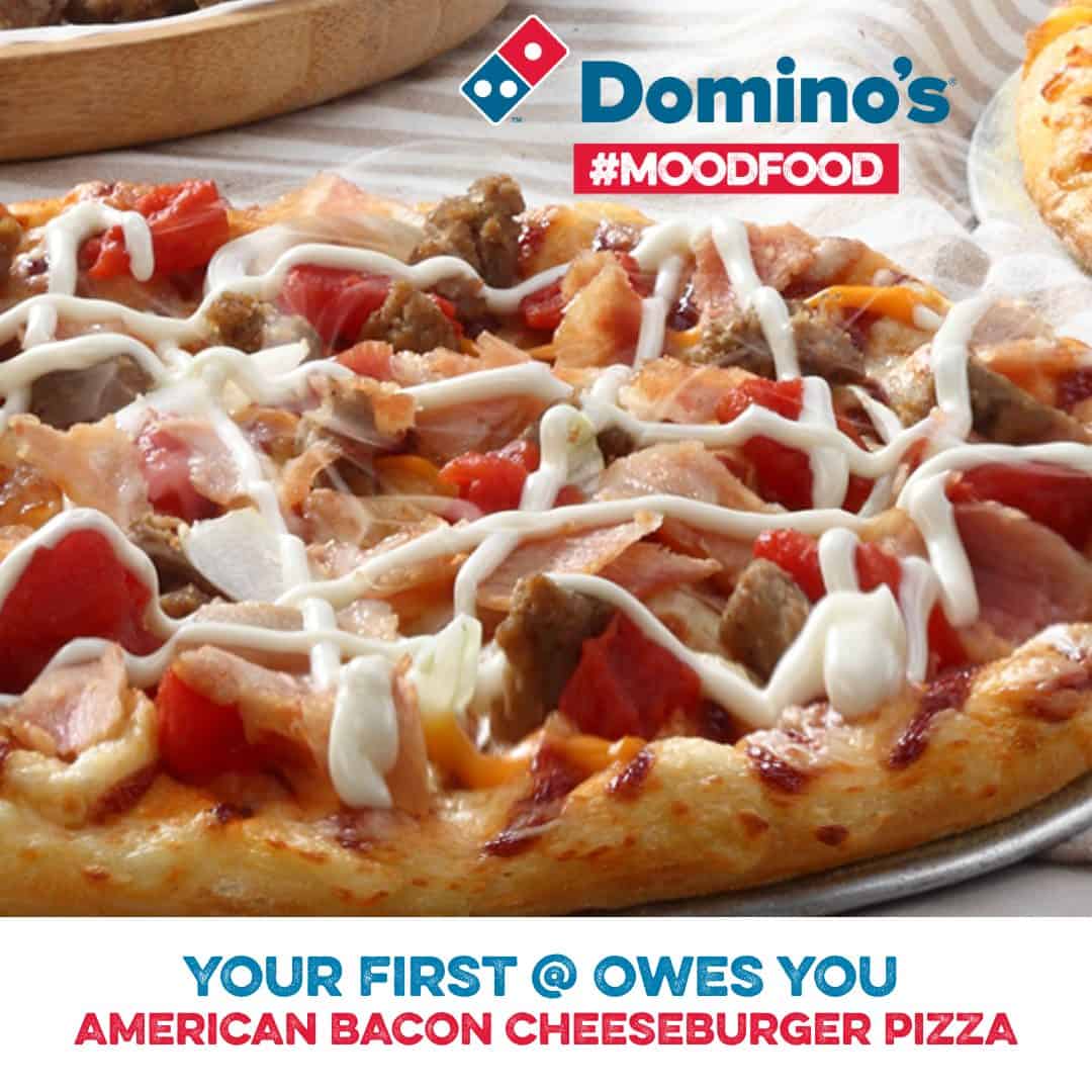 Cheese Burger Pizza on Dominos Menu Philippines