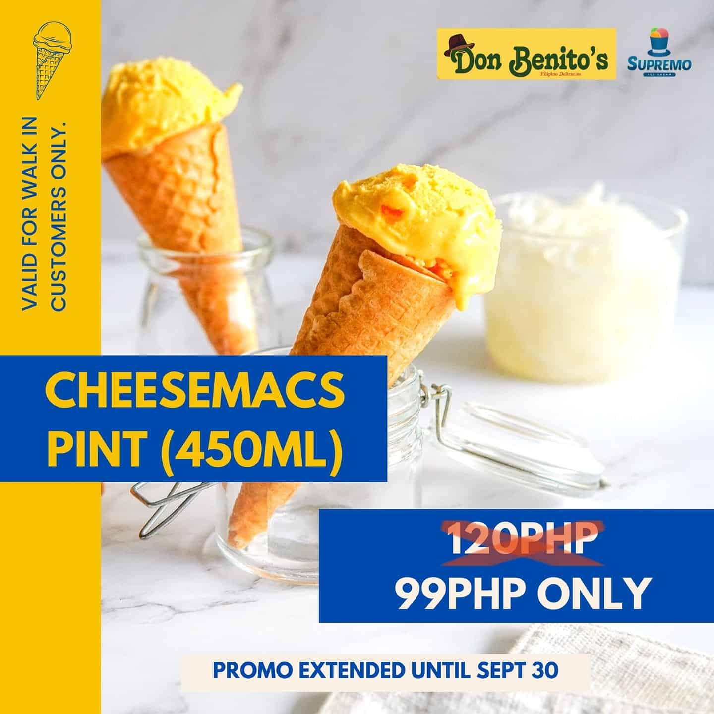 Cheesemacs on Don Benitos Menu Philippines