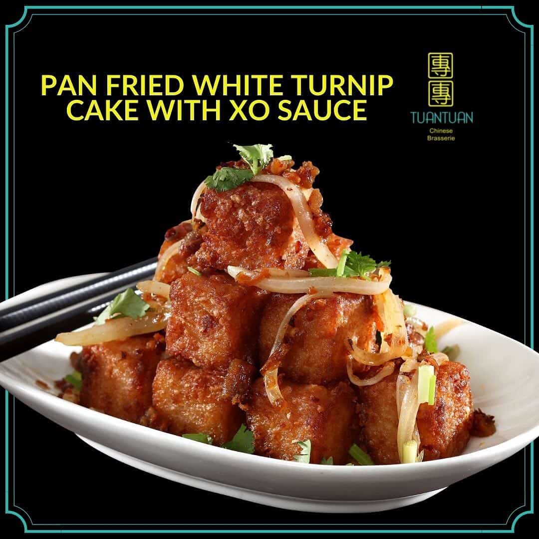 Pan Fried White Turnip Cake in XO Sauce Tuan Tuan Menu