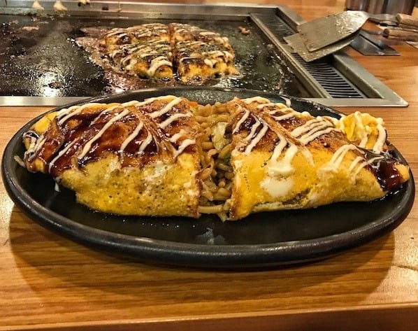 omelette yakisoba dohtonbori menu
