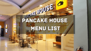 Pancake House Menu List