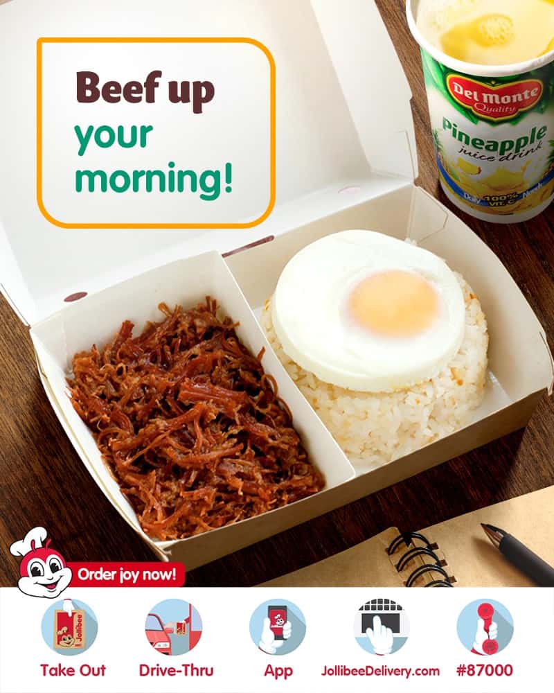 Beff Tapa on Jollibee Menu Philippines