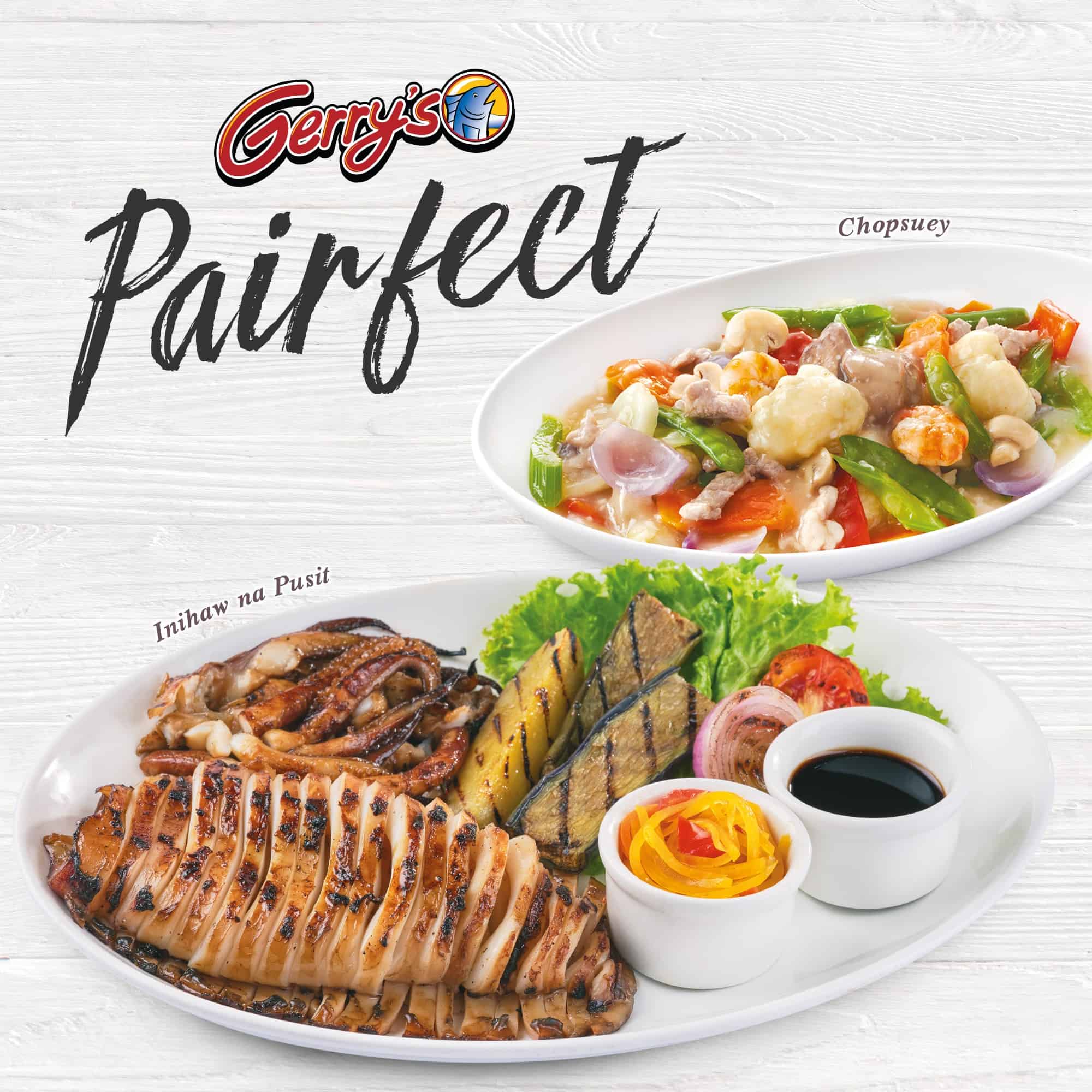 Delicious Chopsuey Pusit on Gerrys Grill Menu Philippines