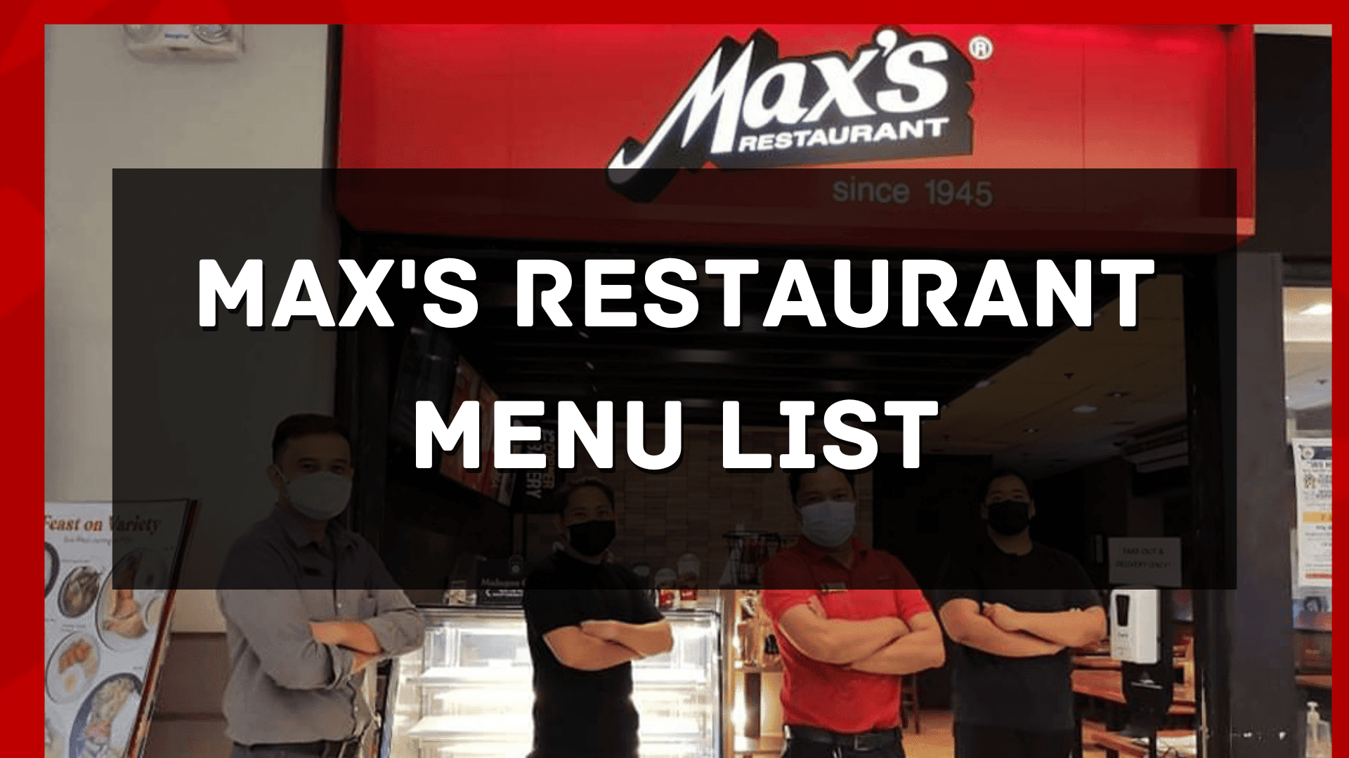Maxs Restaurant Menu Price