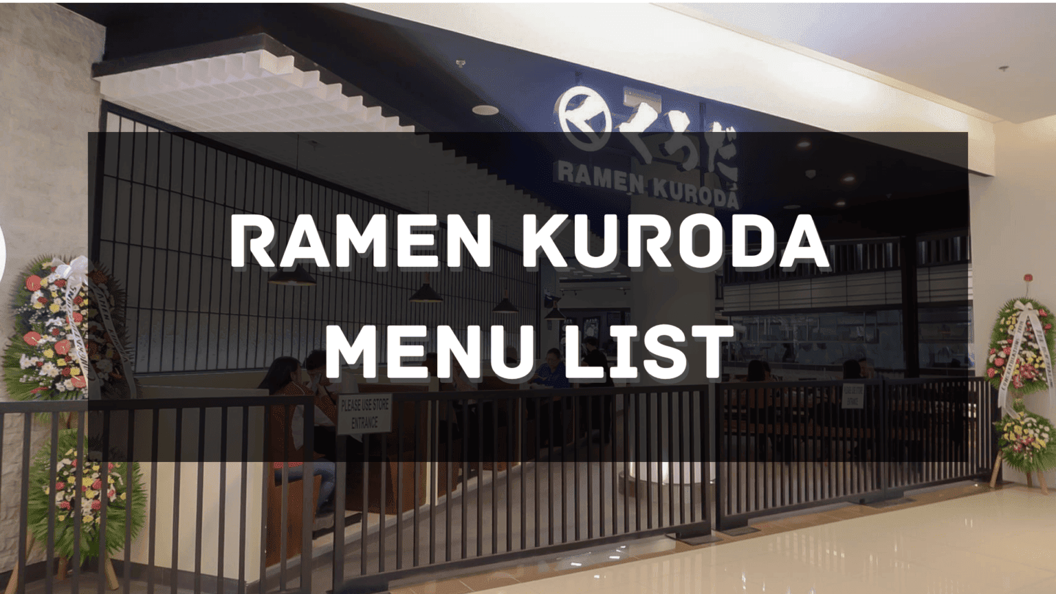 Ramen Kuroda Menu Prices Philippines 2024 [Updated] — All About