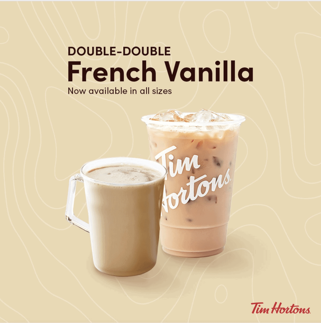 Refreshing French Vanilla on Tim Hortons Menu Philippines