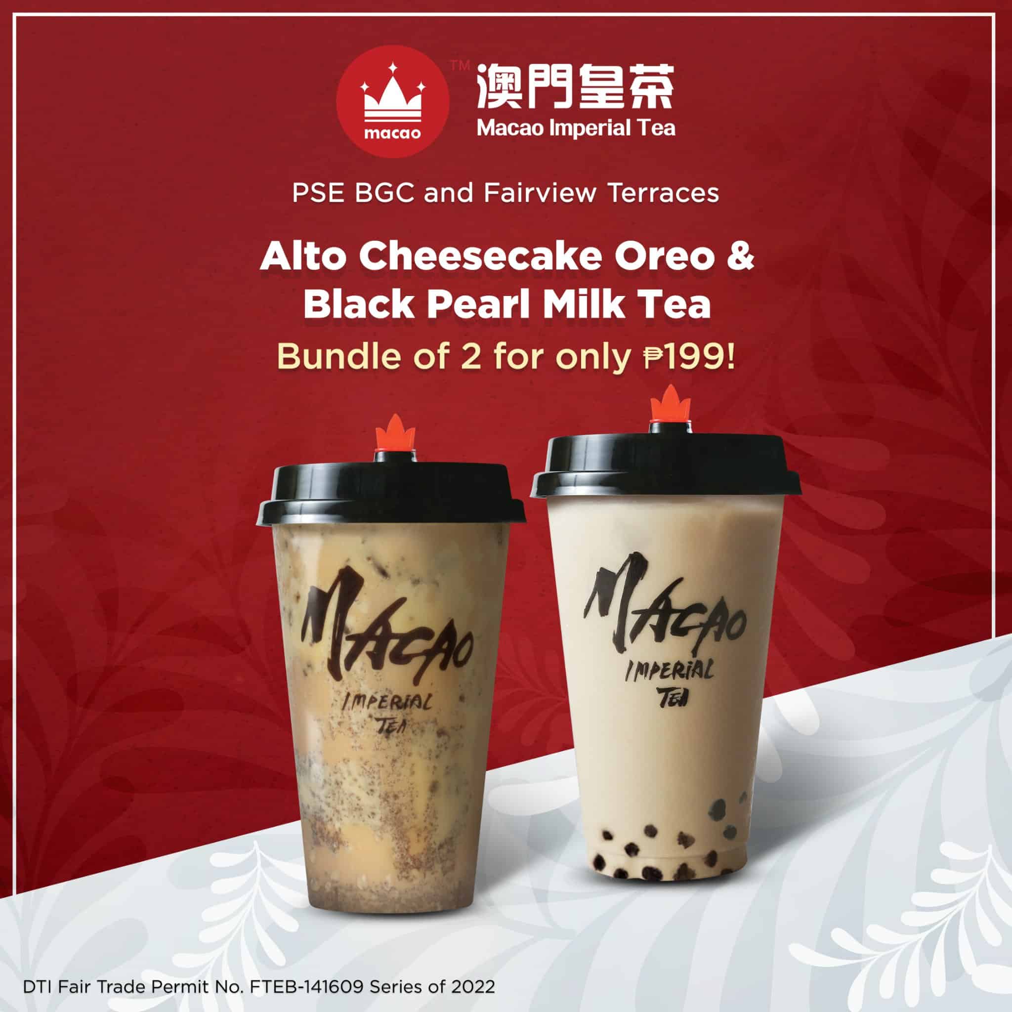 Refreshing Milk Tea on Macao Imperial Tea Menu Philippines