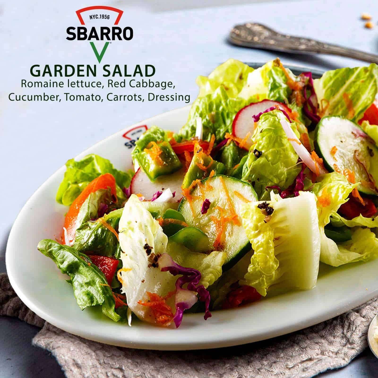 Roman Veggie on Sbarro Menu Philippines