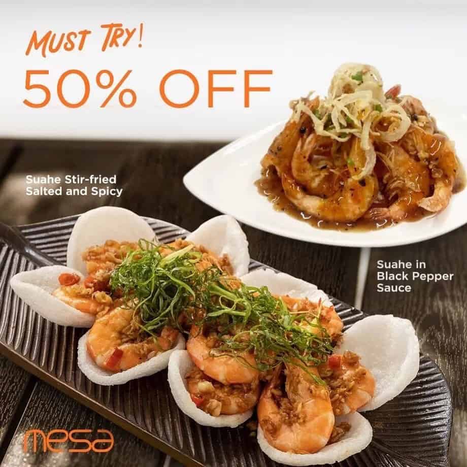 Salted Shrimp on Mesa Menu Philippines