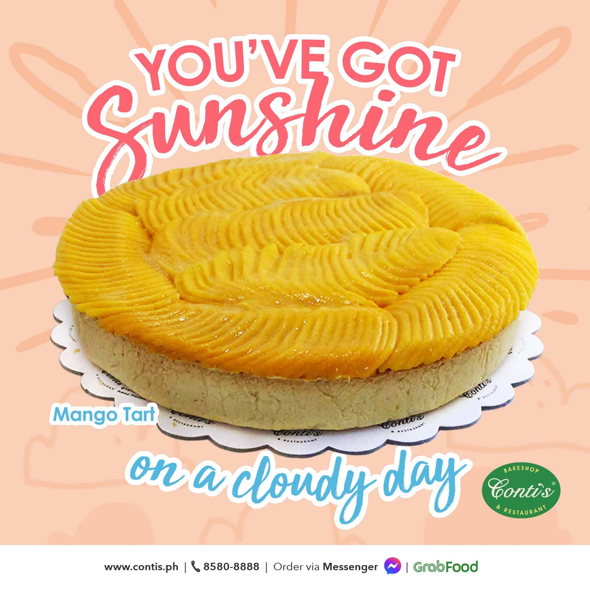 Tasty Mango Tart on Contis Menu Philippines