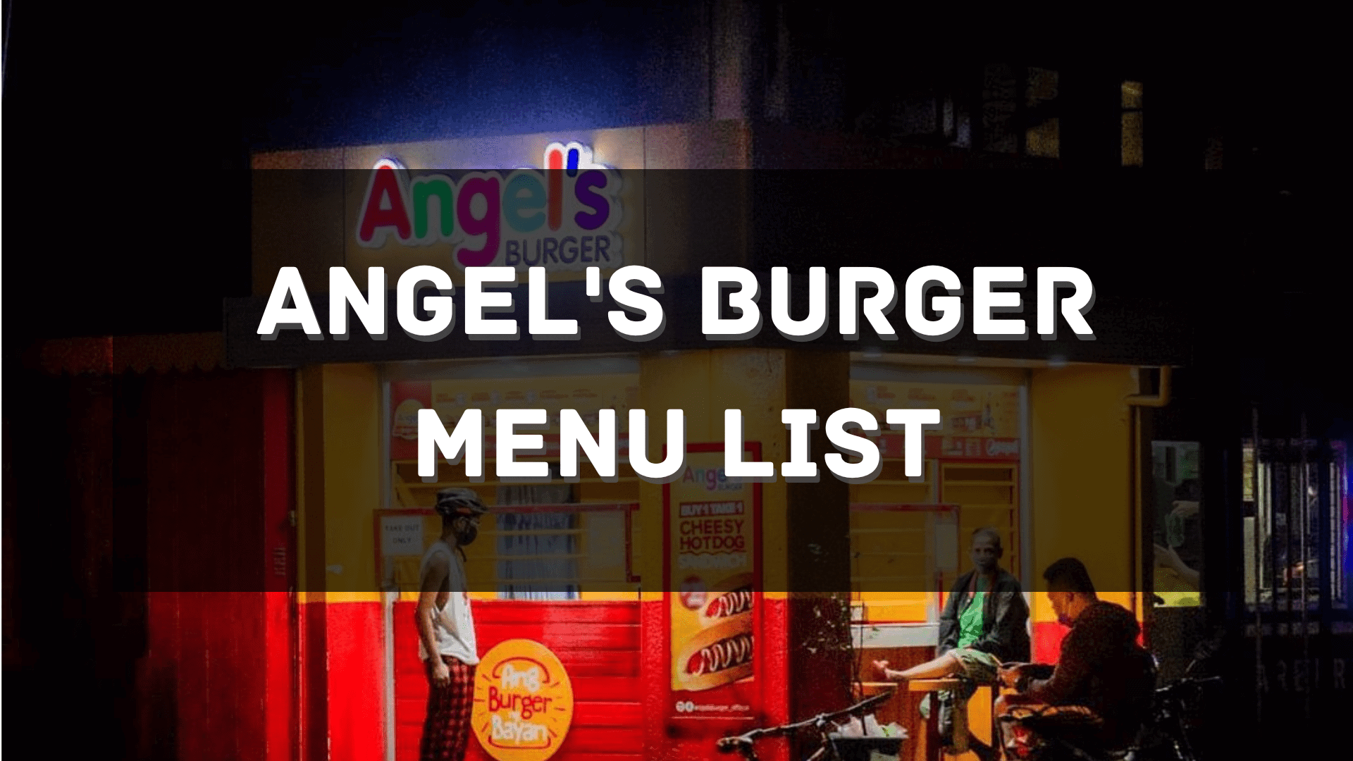 Angels Burger Menu Price Philippines