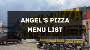 Angels Pizza Menu Price