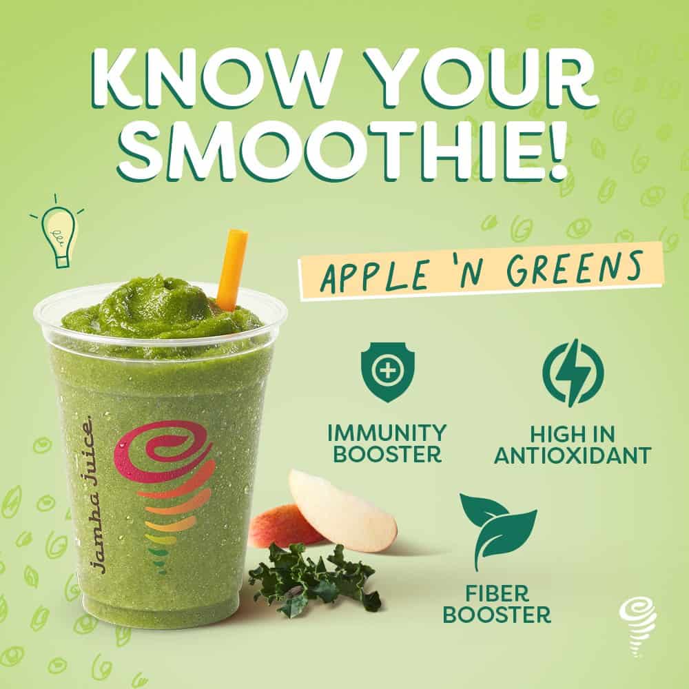 Apple n Green on Jamba Juice Menu Philippines