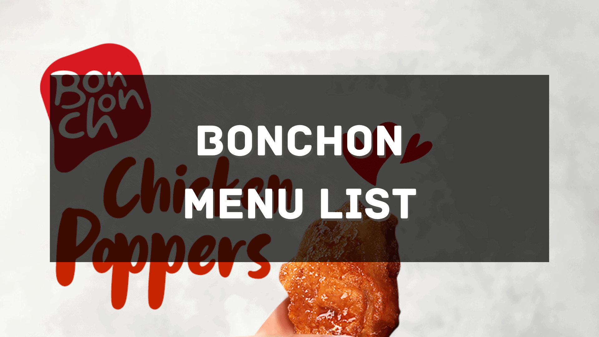 Bonchon Menu Price Philippines