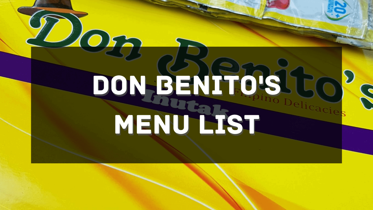 Don Benito’s Menu Prices Philippines 2024 [Updated] — All About ...