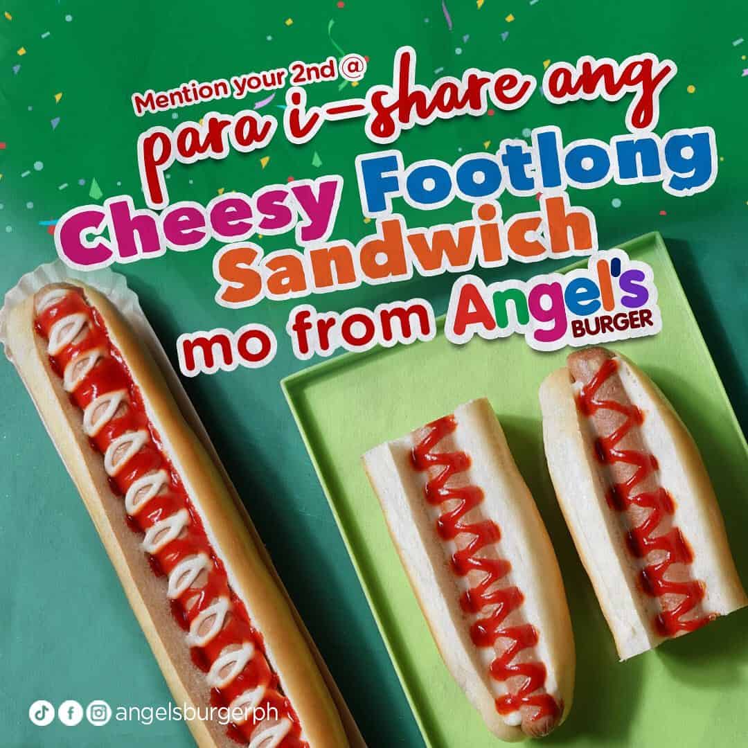 Footlong on Angels Burger Menu Philippines