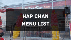 Hap Chan Menu Price Philippines