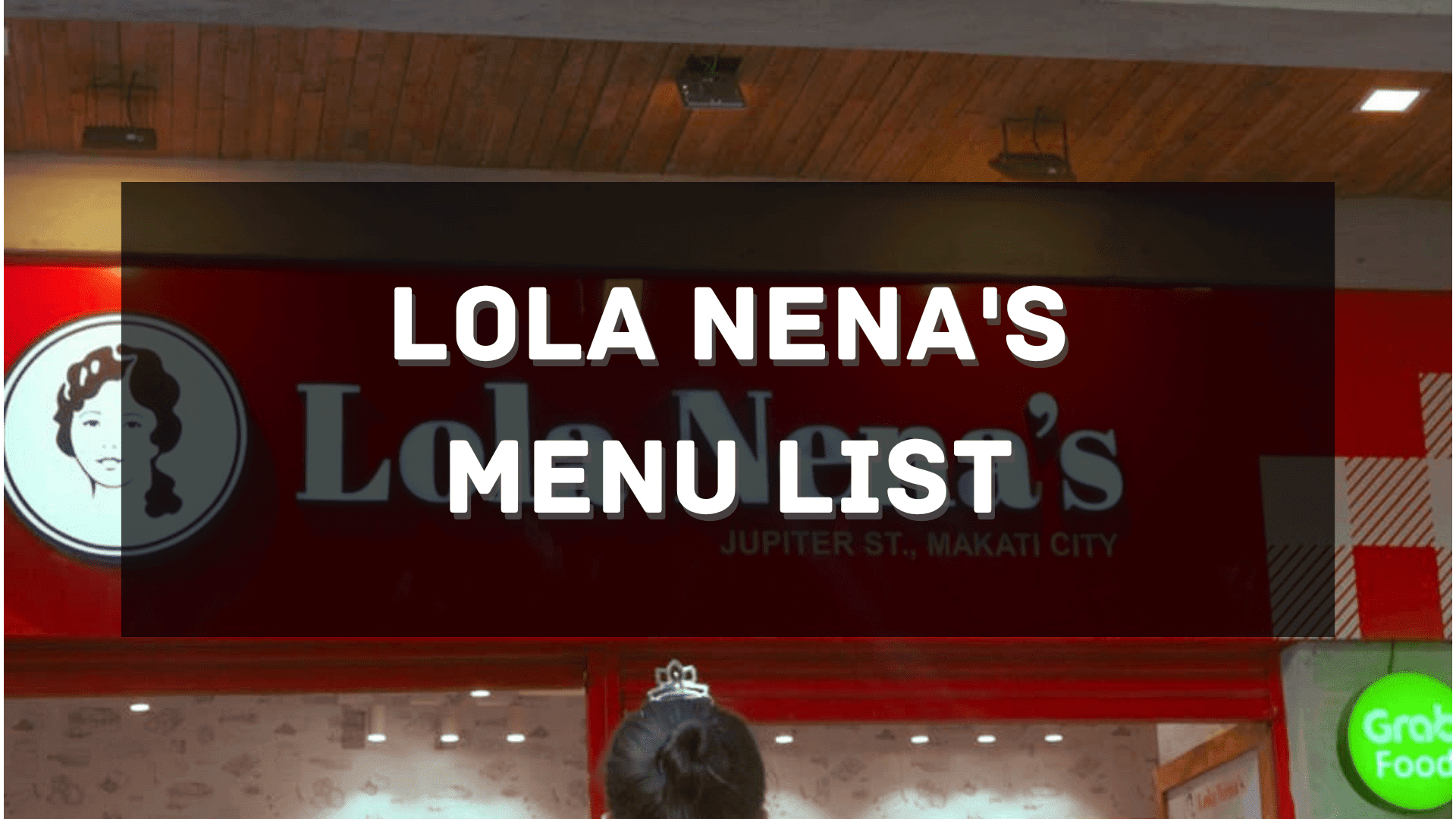 Lola Nenas Menu Price Philippines