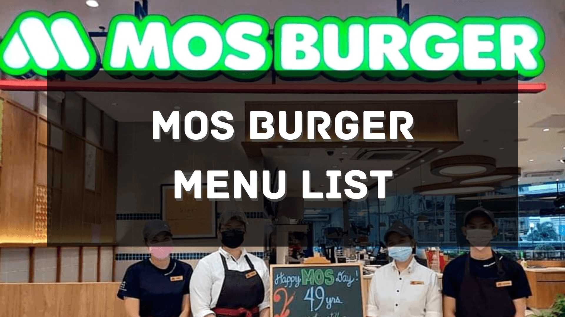 Mos Burger Menu Price Philippines