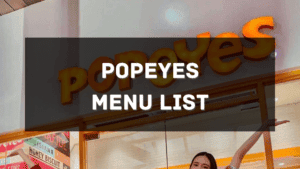 Popeyes Menu Price Philippines