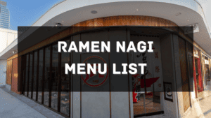 Ramen Nagi Menu Price Philippines-