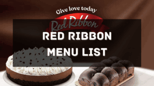 Red Ribbon Menu Price Philippies
