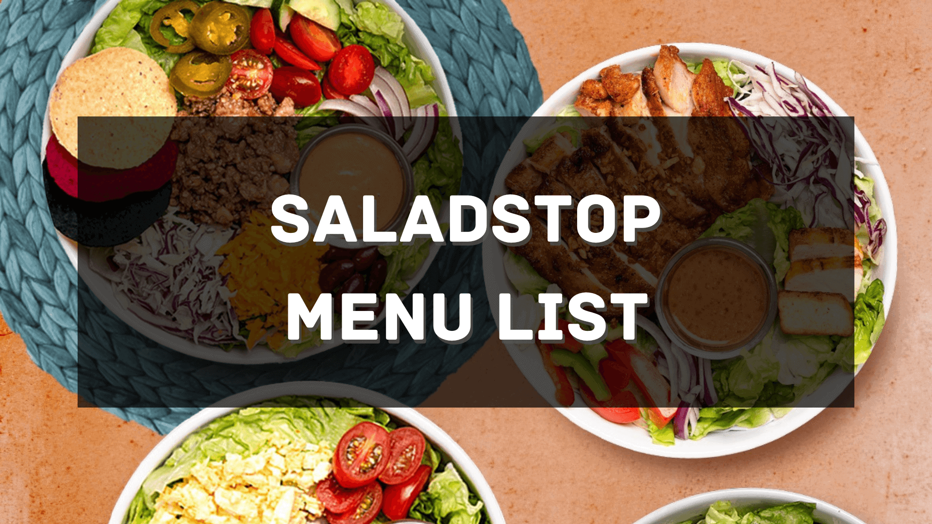 SaladStop Menu Price Philippines