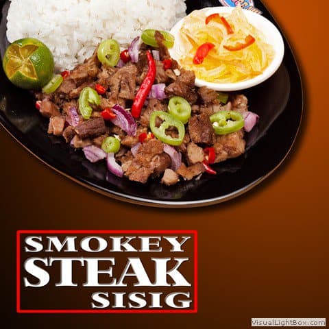 Sisig Hooray Menu Smokey Steak Sisig