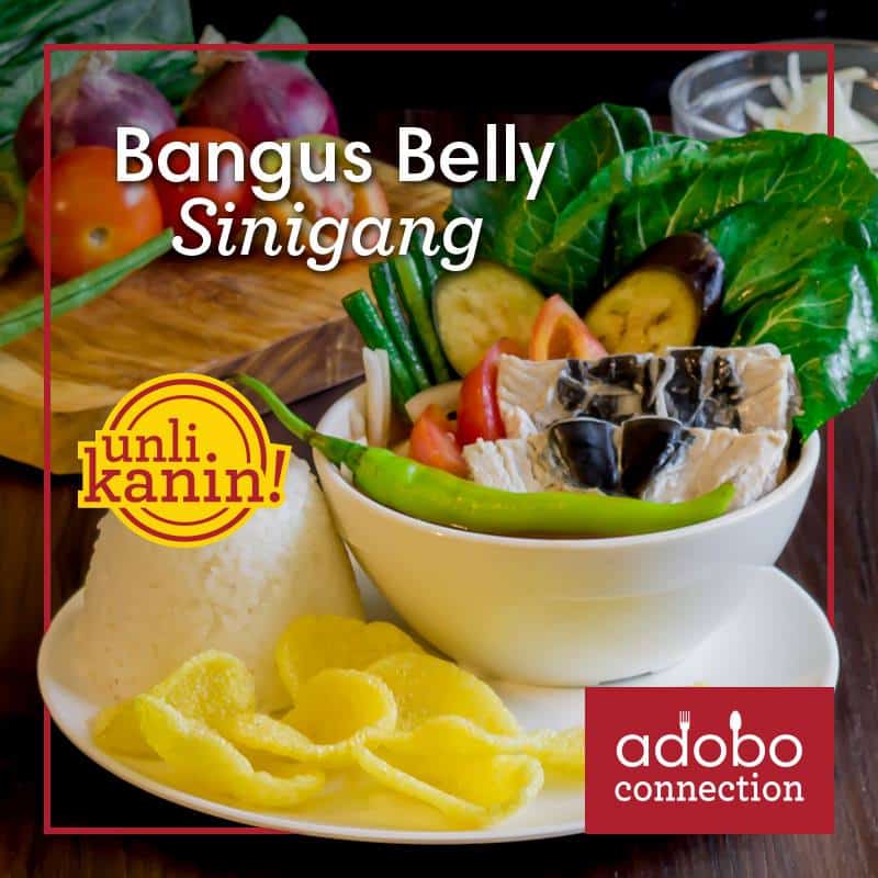 bangus belly sinigang adobo connection menu
