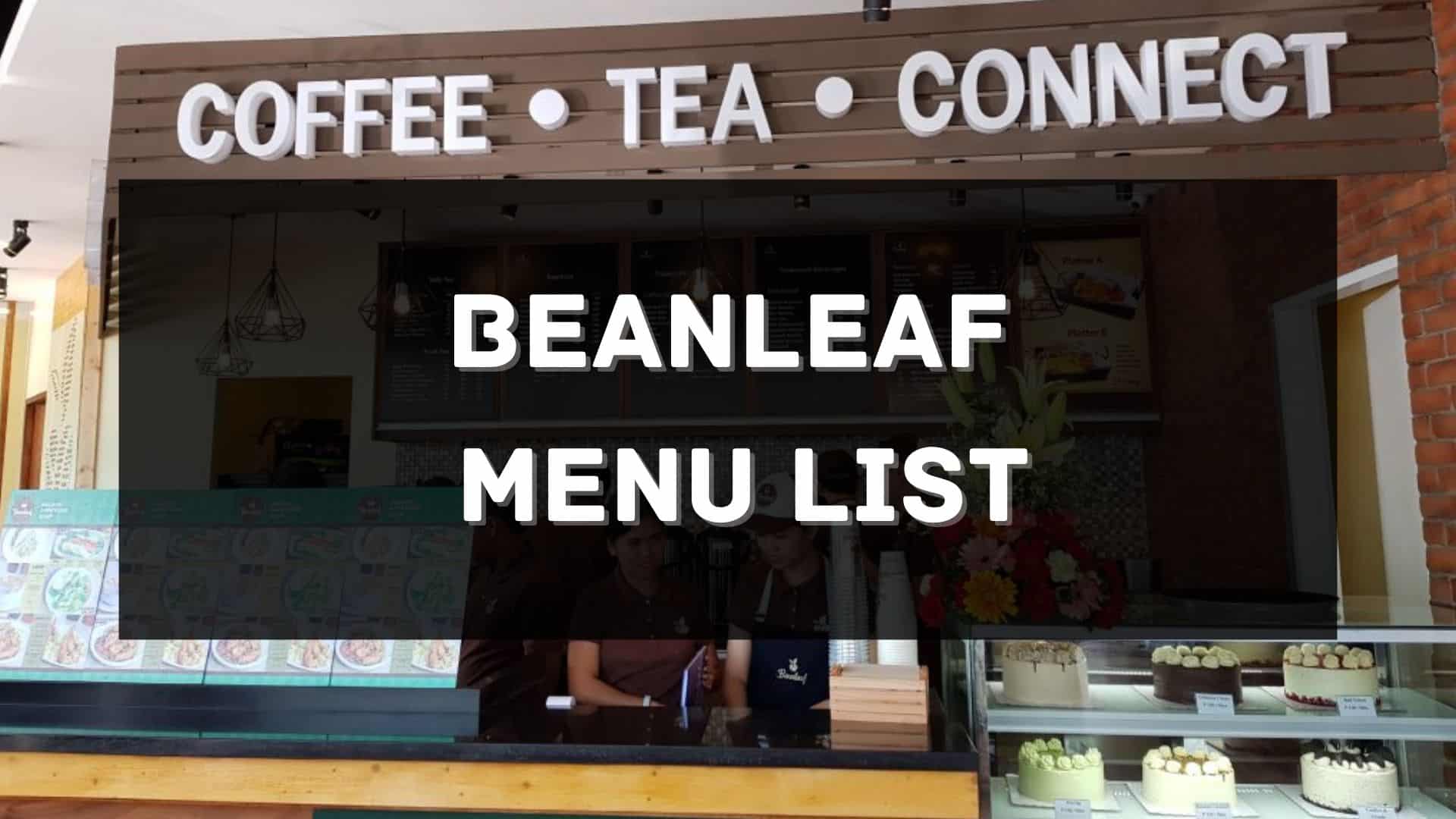 beanleaf menu prices philippines