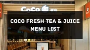coco fresh tea and juice menu prices philippines