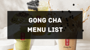 gong cha menu price philippines