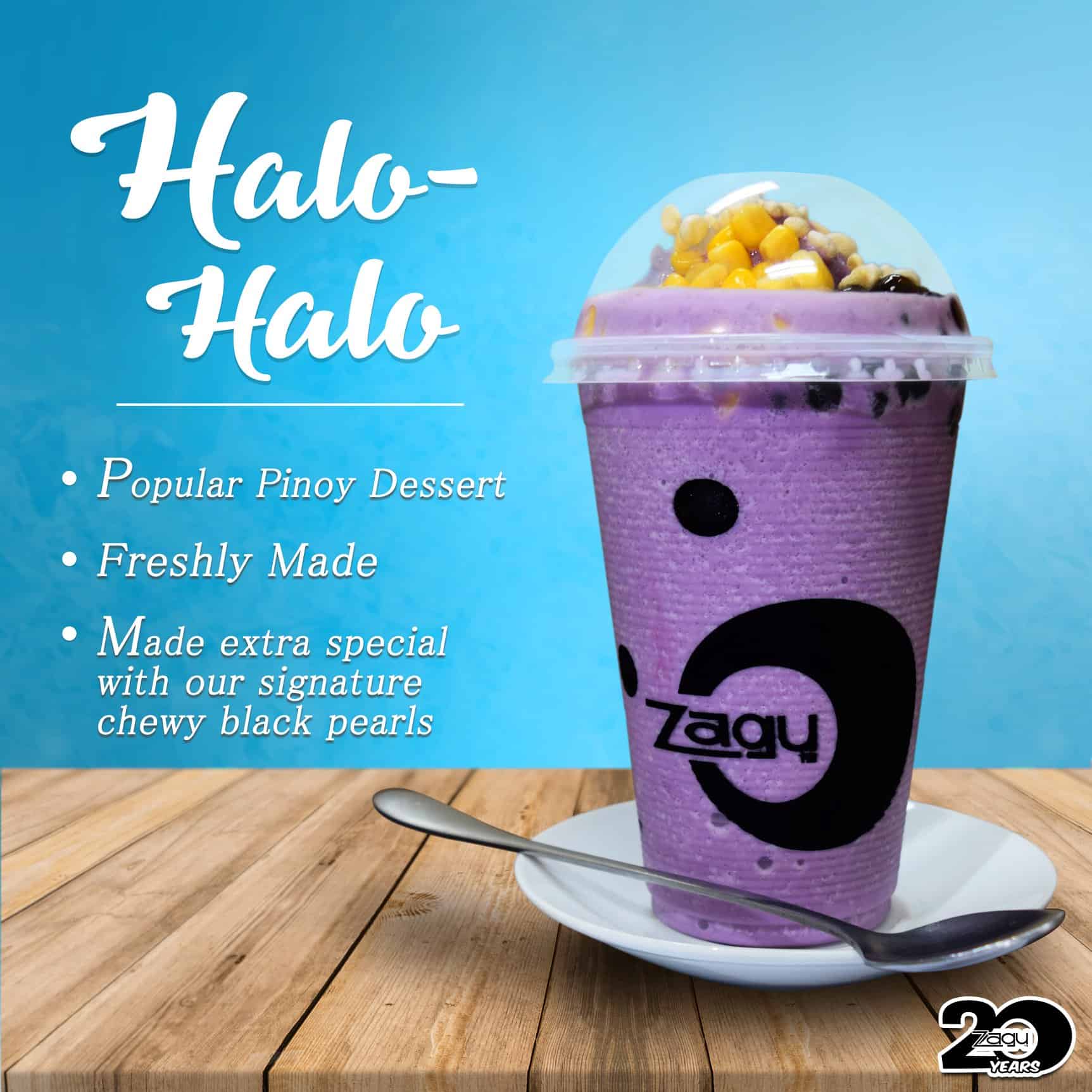 halo halo zagu menu