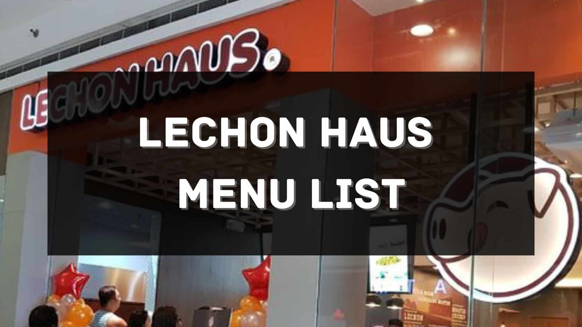 lechon haus menu price philippines