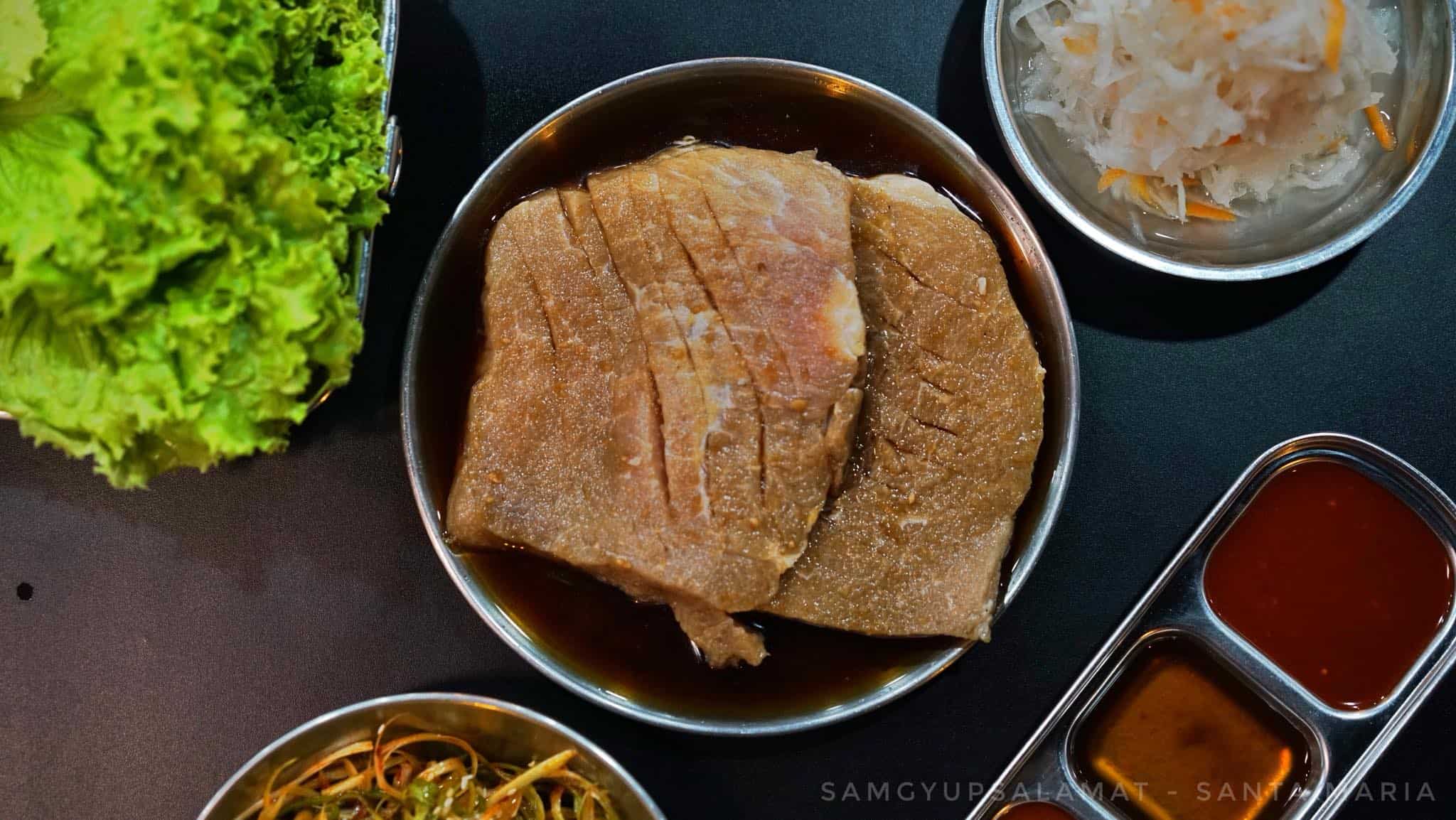 yangnyum moksal samgyumpsalamat menu