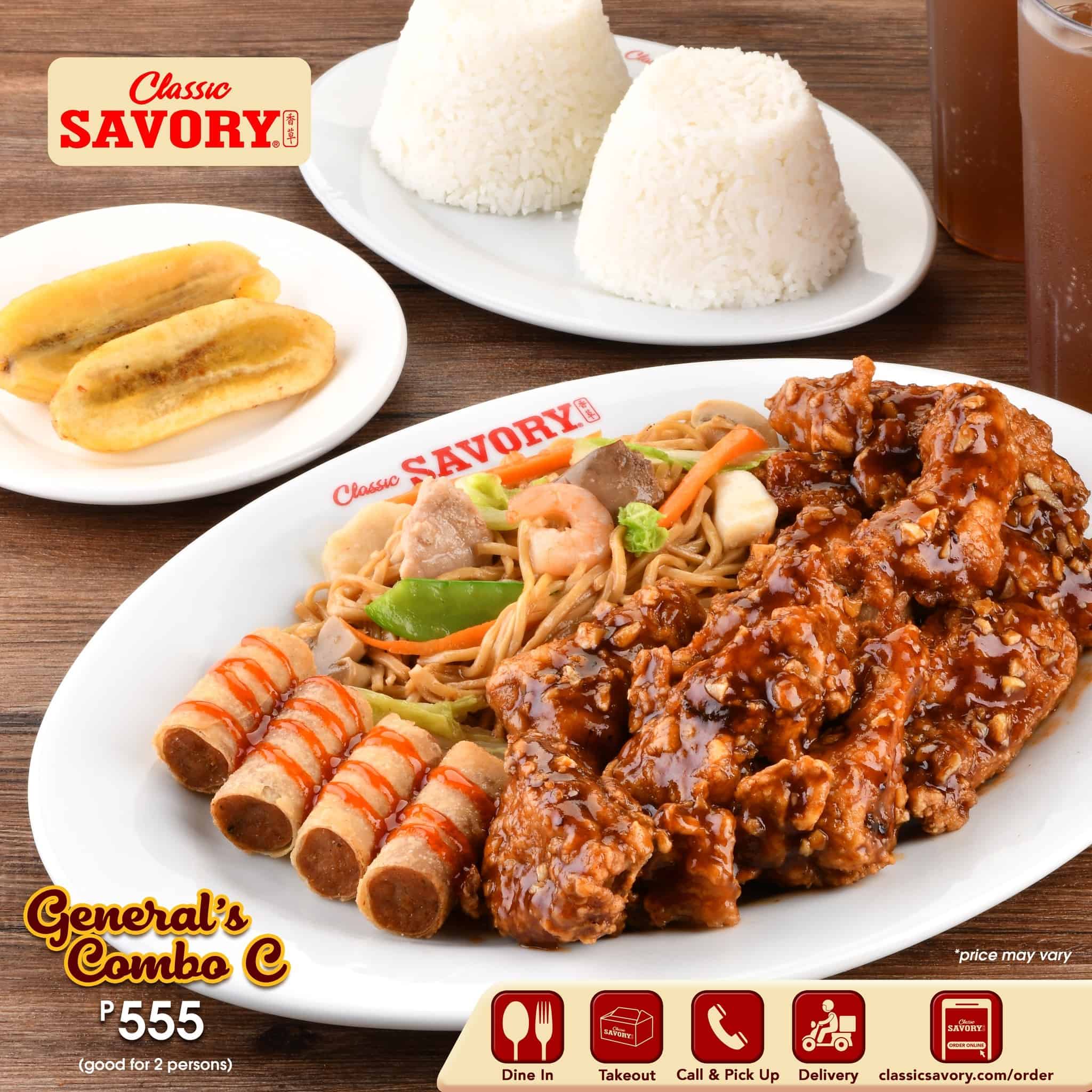 General Combo C on Classic Savory Menu Philippines
