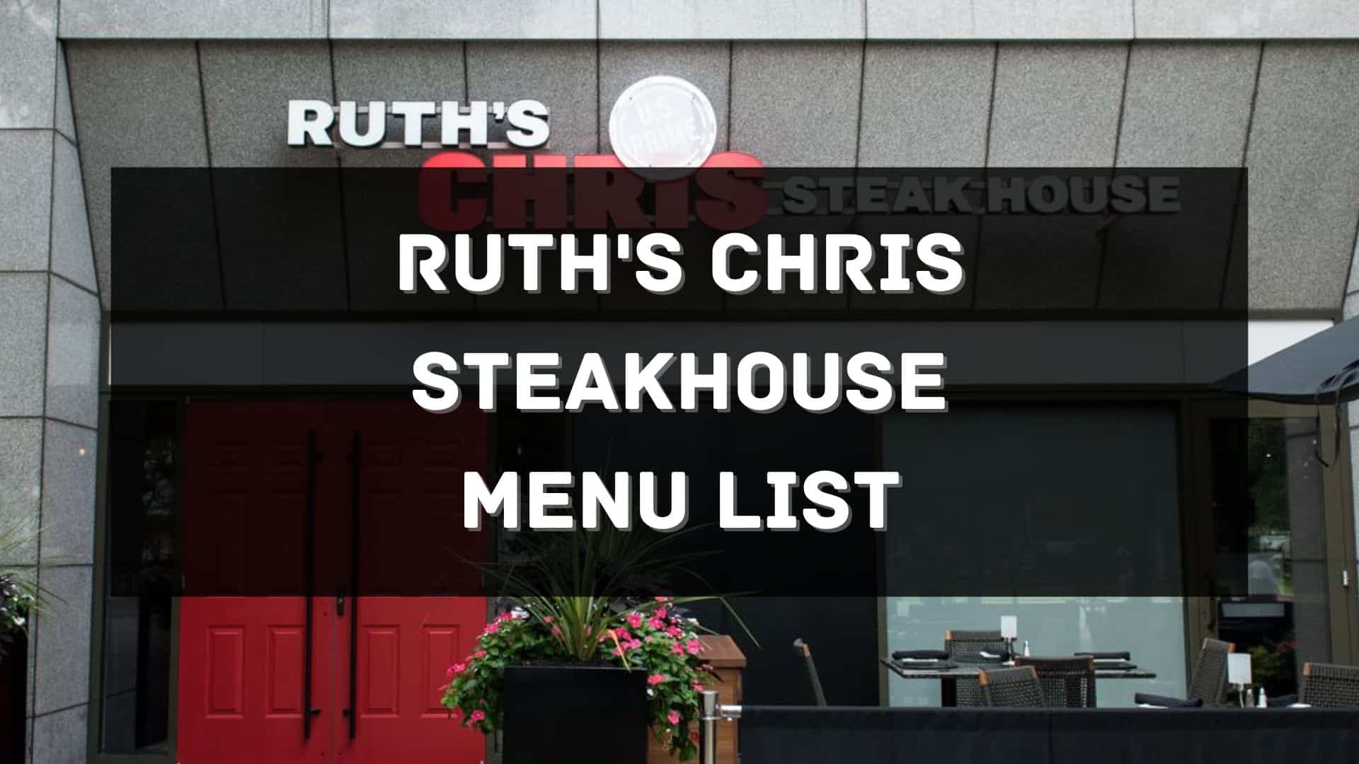 Ruths Chris Steakhouse Menu Prices Philippines