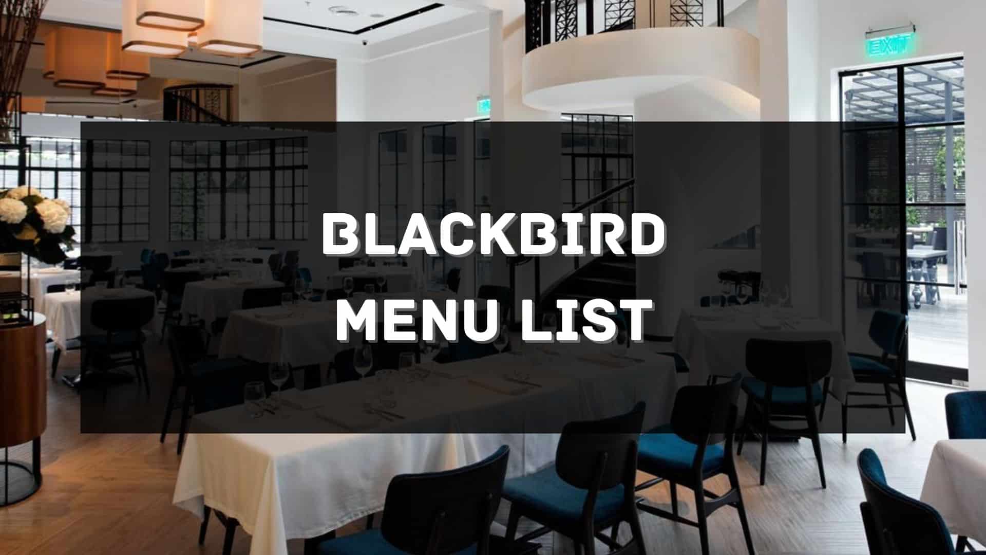 blackbird menu prices philippines