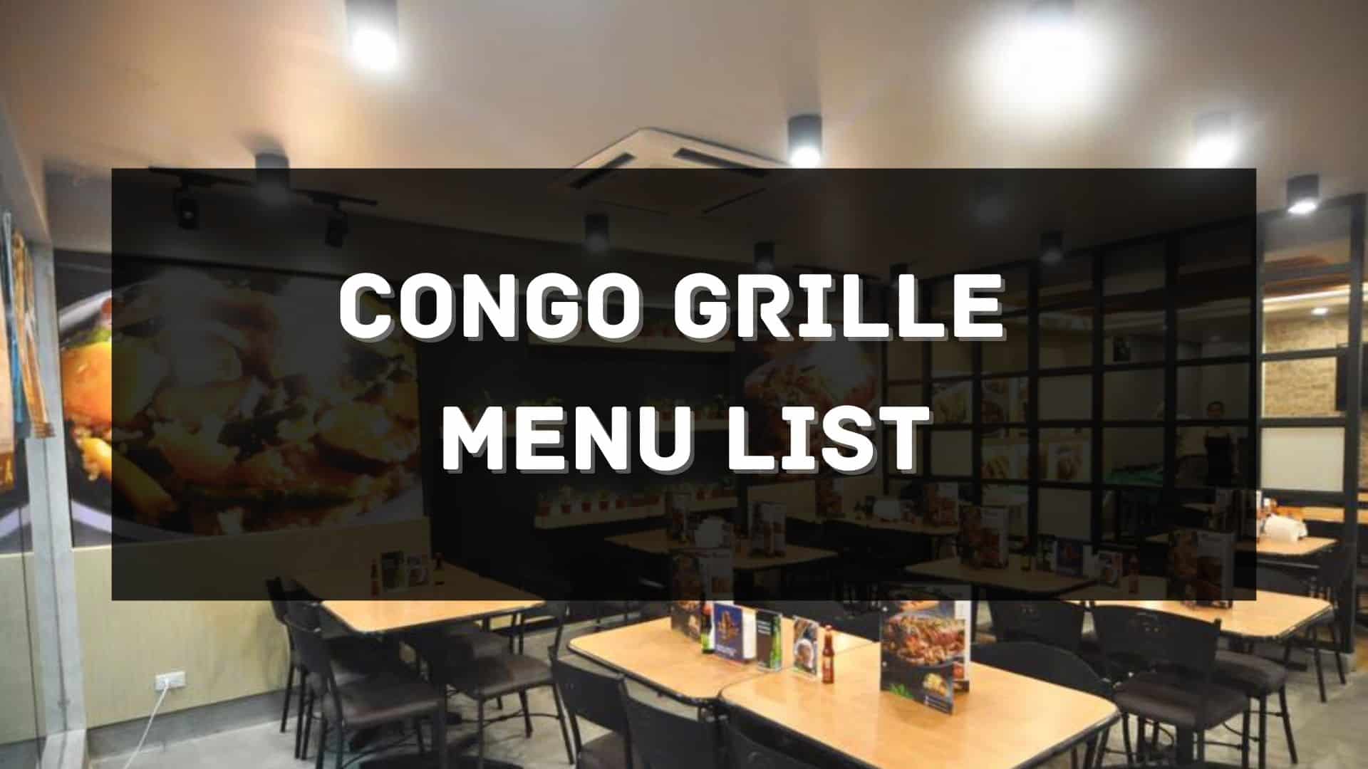 congo grille menu prices philippines