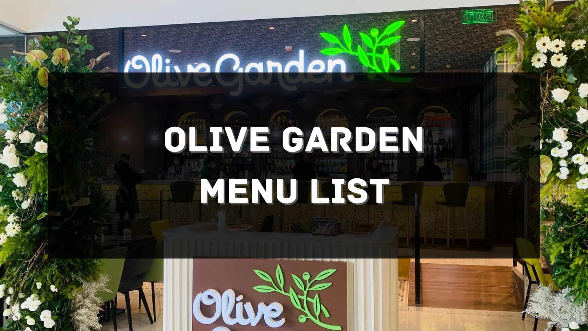olive garden menu price philippines