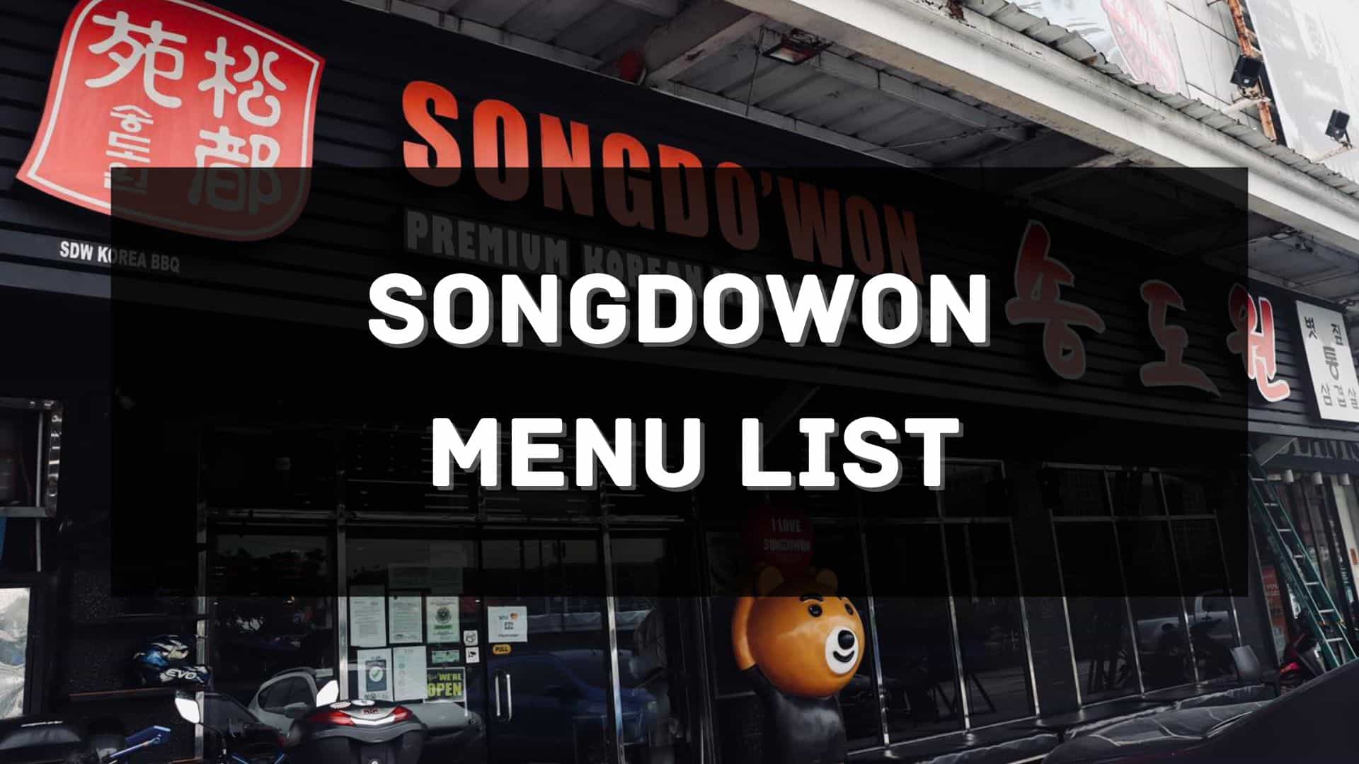 songdowon menu prices philippines