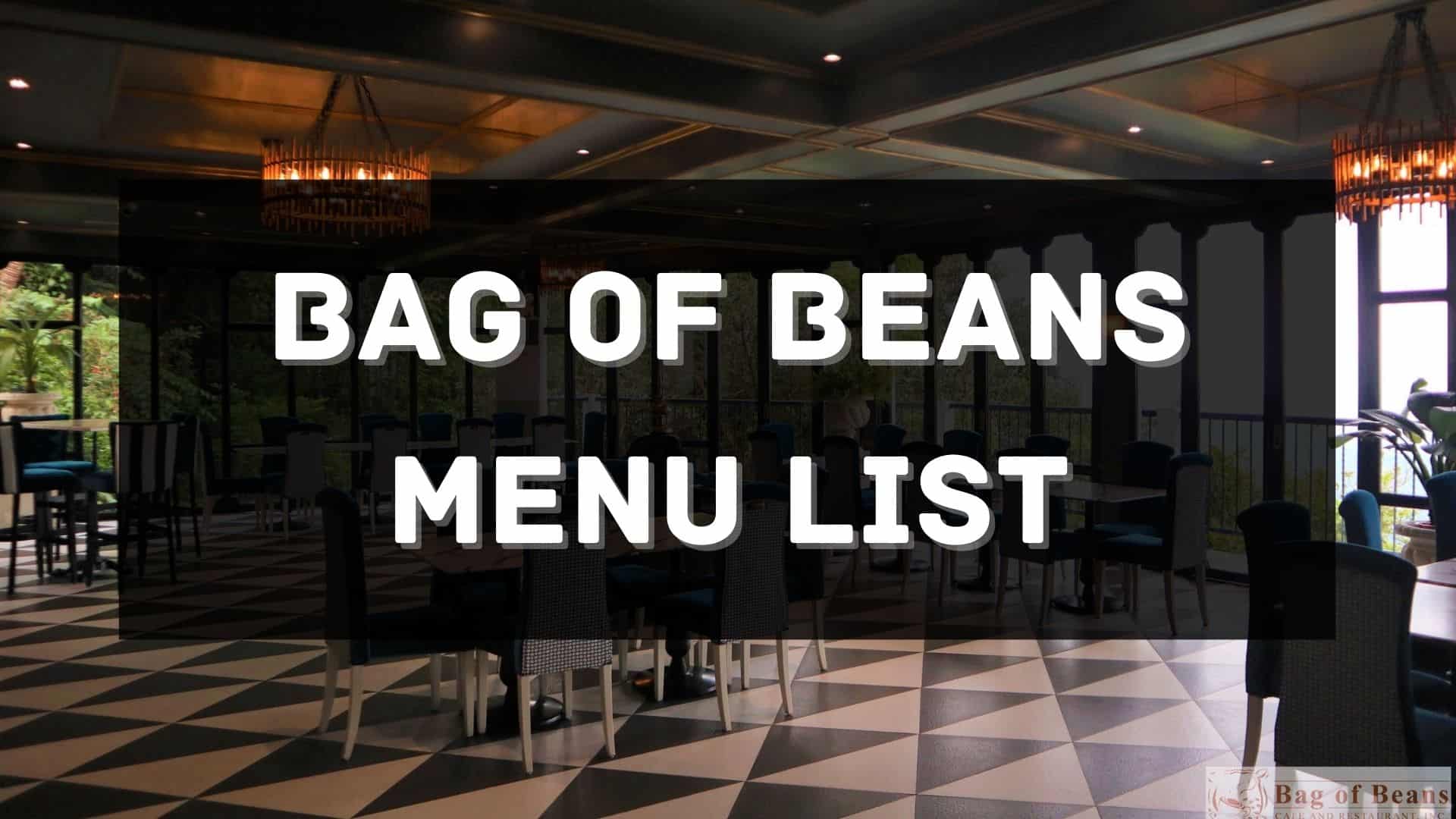 bag of beans menu prices philippines