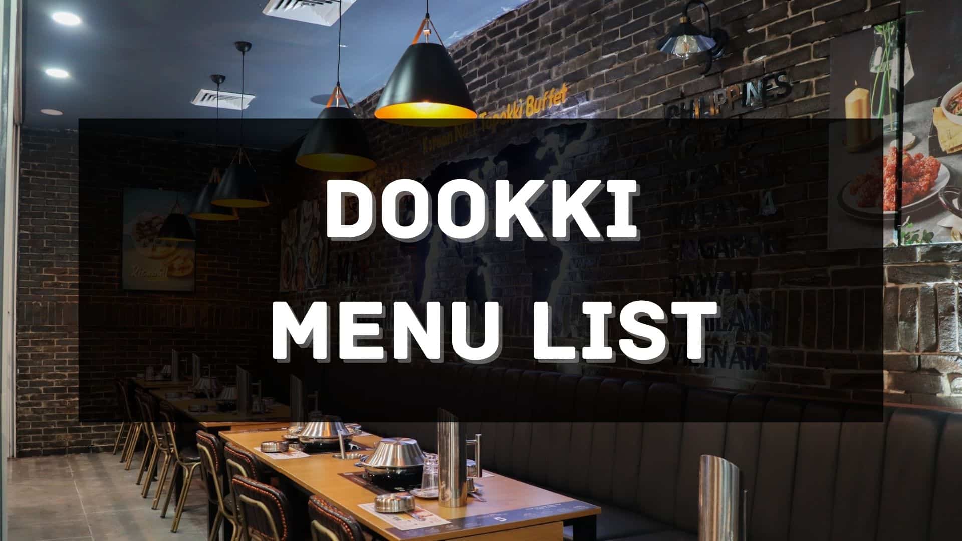 dookki menu prices philippines