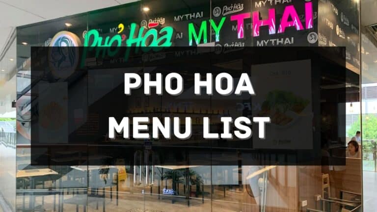 Pho Hoa Menu Prices Philippines 2026 [Updated] — All About Philippines Menu